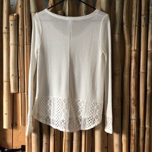 White long sleeve top. LUCKY BRAND